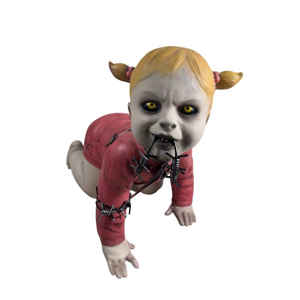 NWT SPIRIT HALLOWEEN ZOMBIE BABIES (BARBARA WIRE) DOLL FIGURE PROP